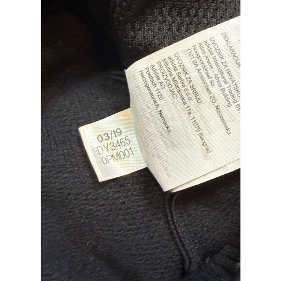 adidas NC State Wolfpack Track Jacket Mens Size Medium Black Prime Knit Zip-Up - Picture 6 of 8